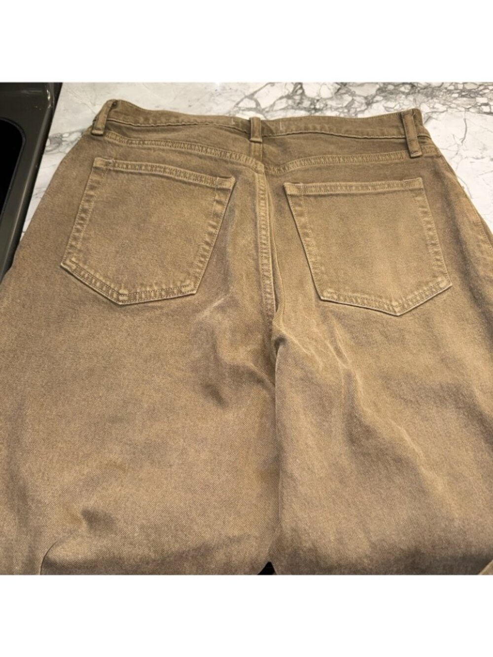 Abercrombie & Fitch The '90s Straight Ultra High Rise Women’s Jeans 31/12 Brown - Picture 3 of 4
